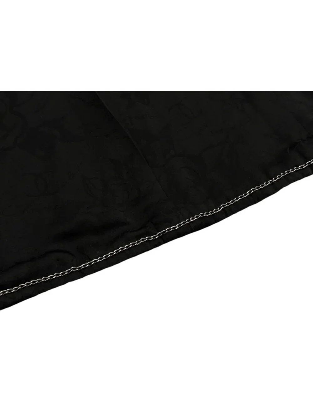 Chanel Tweed Jacket Sailor Color CC Logo Black White 36